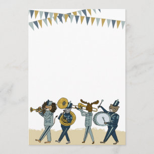 Birthday Party Marching Band Invitation
