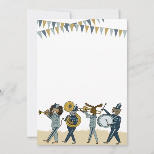 Birthday Party Marching Band Invitation