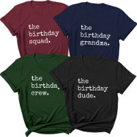 Birthday Party Matching Group Vintage Cool Custom
