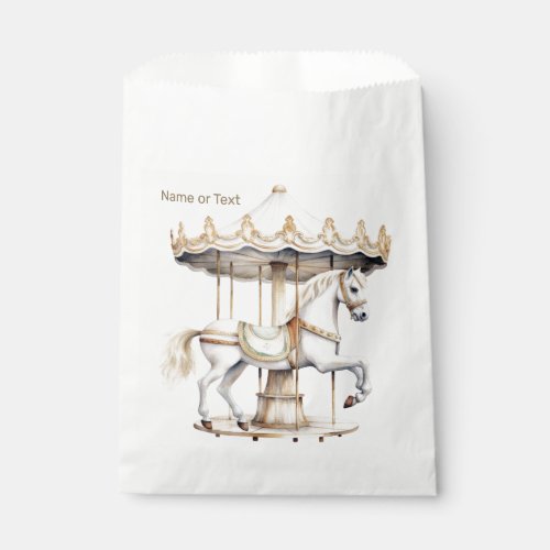Birthday Party Merry Go Round Circus Carnival Favor Bag