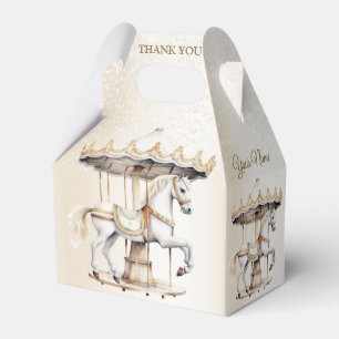 Birthday Party Merry Go Round Circus Carnival Favor Boxes