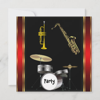 Birthday Party Music Dance Invitation