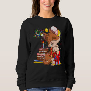 Birthday Party Nature Animal  Cute Forest Fox Sweatshirt