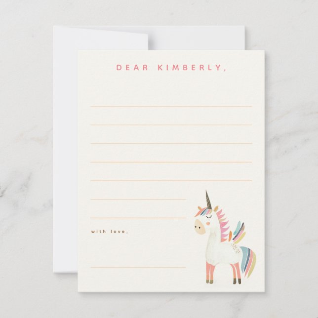 Birthday Party Note or Message (Front)