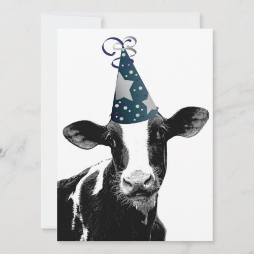 Birthday Party or Baby Shower Party Cow! Personalized Invite