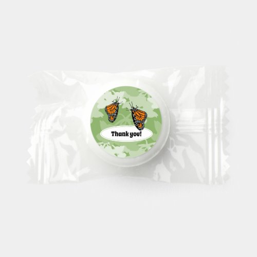 Birthday Party Orange Monarch Butterfly Life Saver Mints
