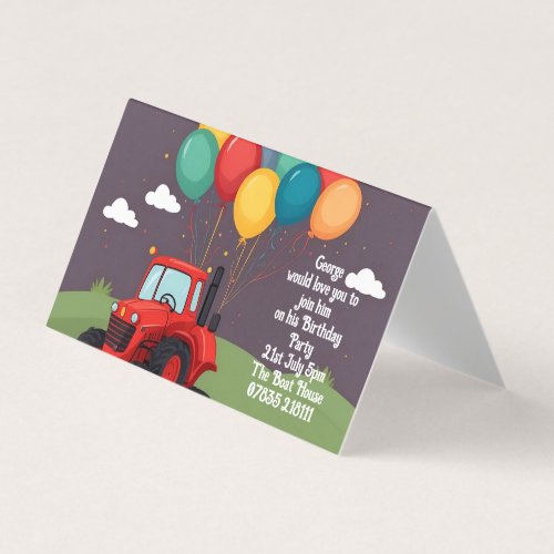 Birthday Party Personalized Invitation 