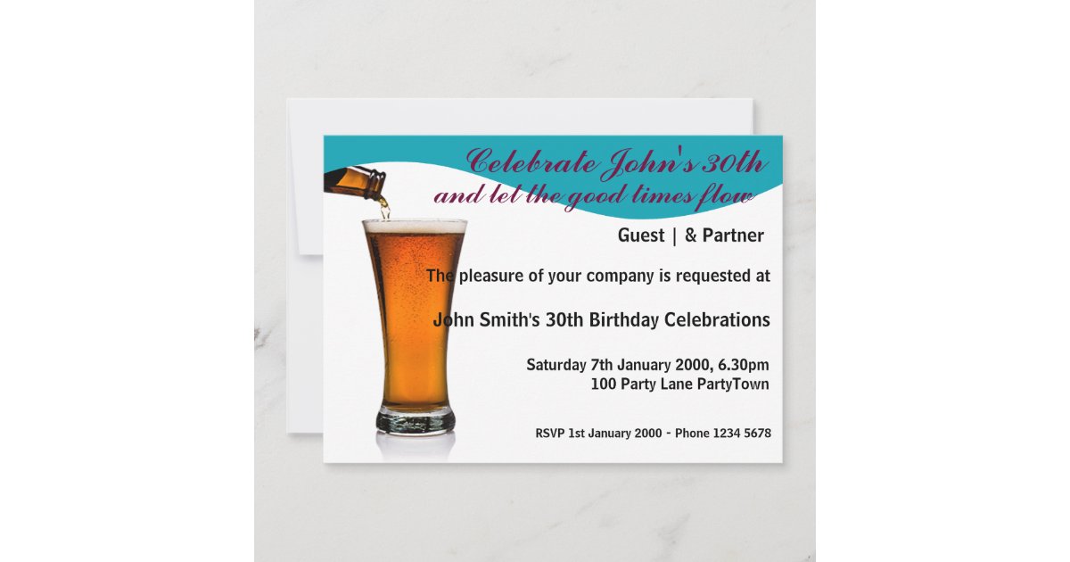 Birthday Party Personalized Invitation