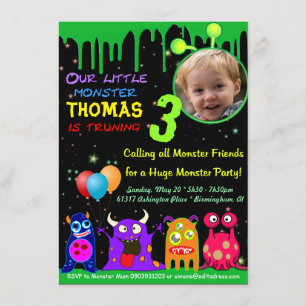 Birthday Party Personalized Invitation Add Photo