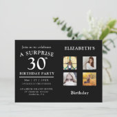 Birthday Party Photo Collage Invitation (Standing Front)