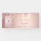 Birthday party photo rose gold welcome