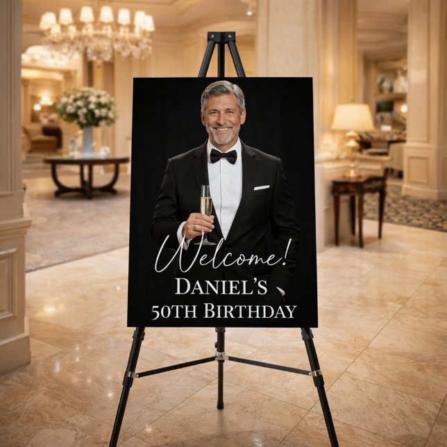 Birthday party photo welcome foam board (Creator Uploaded)