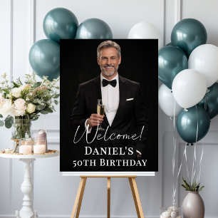 Birthday party photo welcome foam board