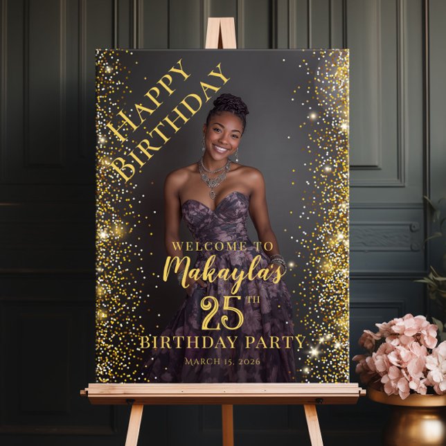 Birthday party photo welcome foam board (Creator Uploaded)