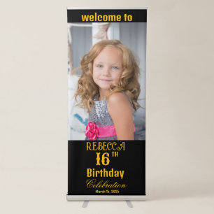 Birthday party photo welcome sign