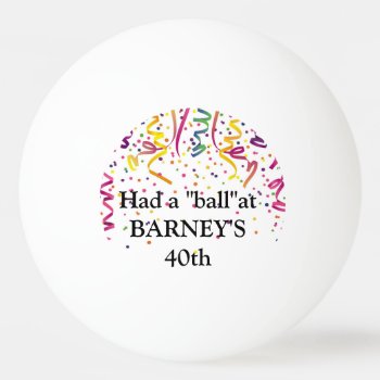 Birthday Party Ping Pong Ball Favors by Dmargie1029 at Zazzle