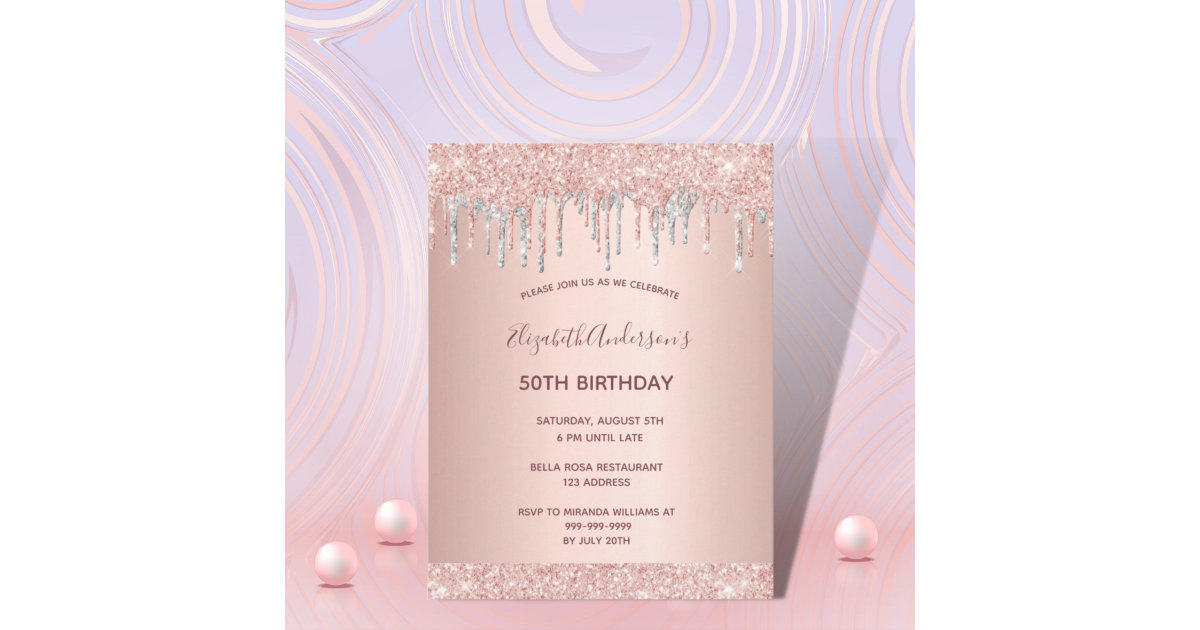 Surprise Birthday Invitation Gold Glitter Black Surprise -  Norway