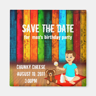 Birthday Party Save The Date Magnet