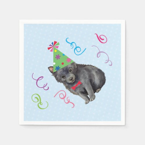 Birthday Party Schipperke Napkins