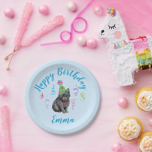 Birthday Party Schipperke Paper Plates