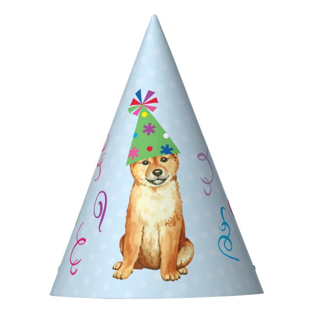 Birthday Party Shiba Inu Hat (Front)