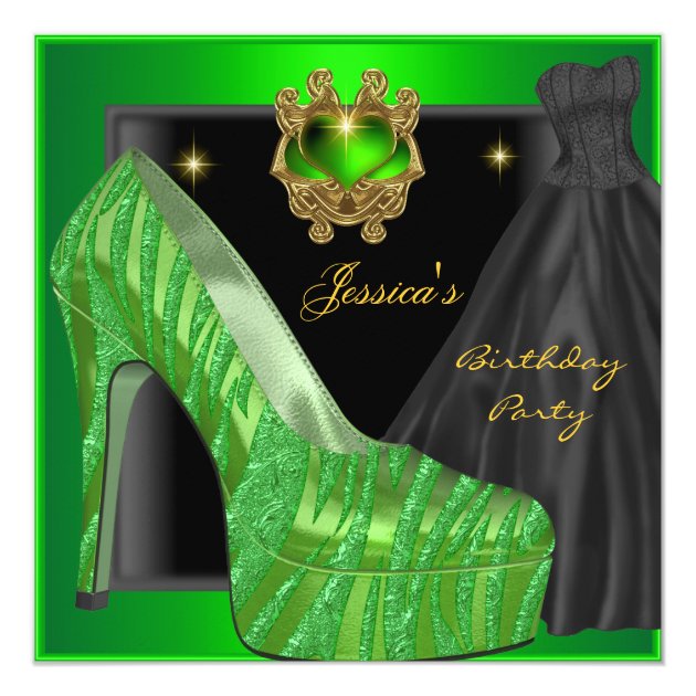 black and gold party shoes
