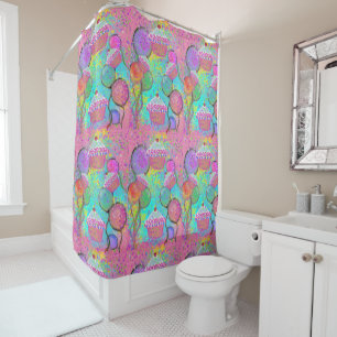 BIRTHDAY PARTY SHOWER CURTAIN