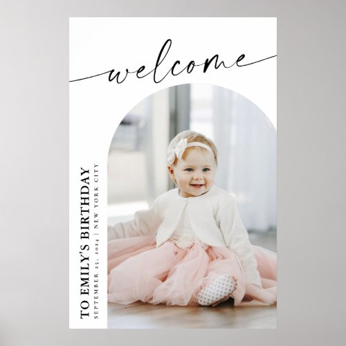 Birthday Party Sign Photo Welcome Sign  