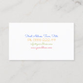 Birthday Party Supplies Balloon Business Card (Back)
