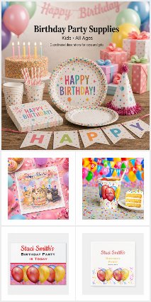 Birthday Party Supplies for Kids (All Ages)
