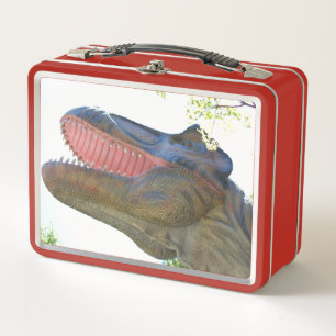 Birthday Party T-Rex Metal Lunch Box
