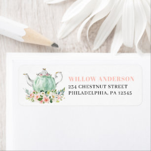 Birthday Party Tea Party Return Address Labels