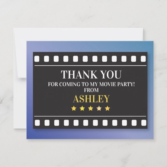 Birthday Party Thank You Show Movie Film Ticket (Front)