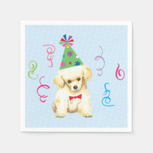 Birthday Party Toy Poodle Napkins
