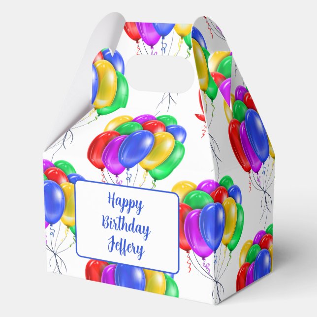 Birthday Party Treat Favor Box (Front)