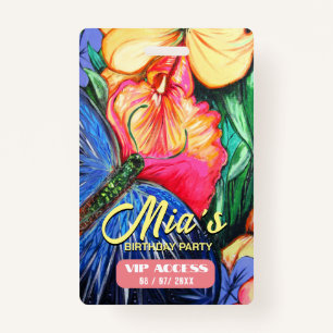 Birthday Party VIP Access Badge