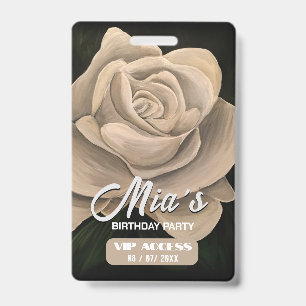 Birthday Party VIP Access Badge