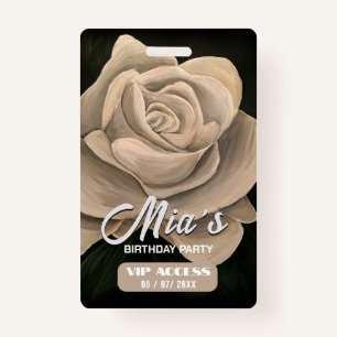 Birthday Party VIP Access Badge