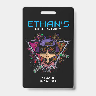 Birthday Party VIP Access Badge