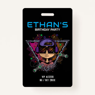 Birthday Party VIP Access Badge