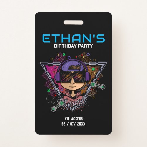 Birthday Party VIP Access Badge
