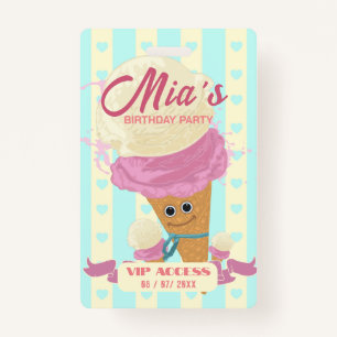 Birthday Party VIP Access Badge