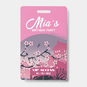Birthday Party VIP Access Badge