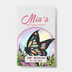 Birthday Party VIP Access Badge