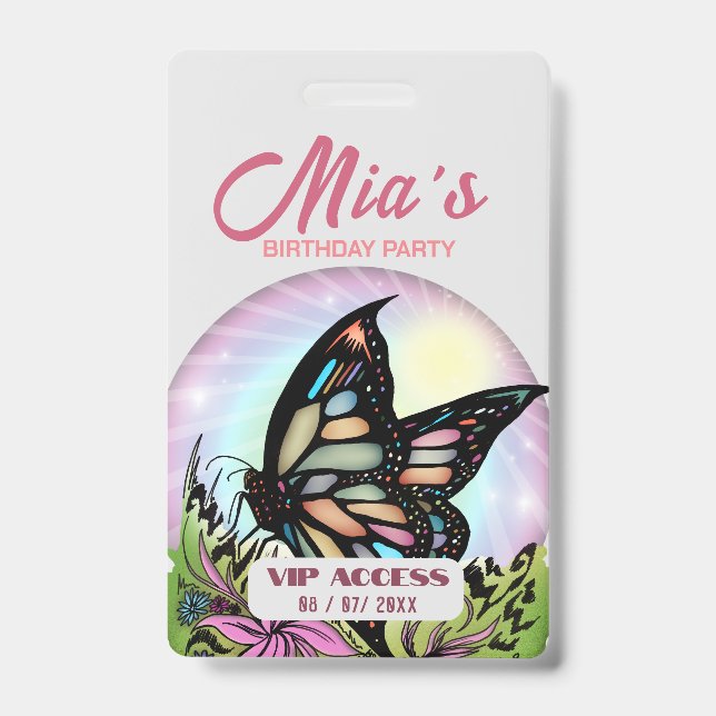 Birthday Party VIP Access Badge (Front)