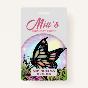 Birthday Party VIP Access Badge