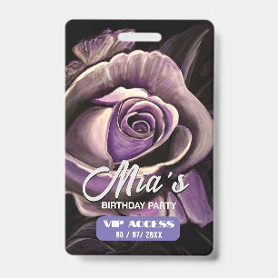 Birthday Party VIP Access Badge