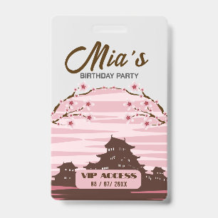 Birthday Party VIP Access Badge