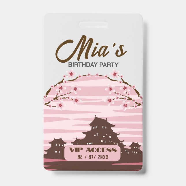 Birthday Party VIP Access Badge (Front)