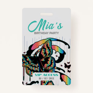 Birthday Party VIP Access Badge